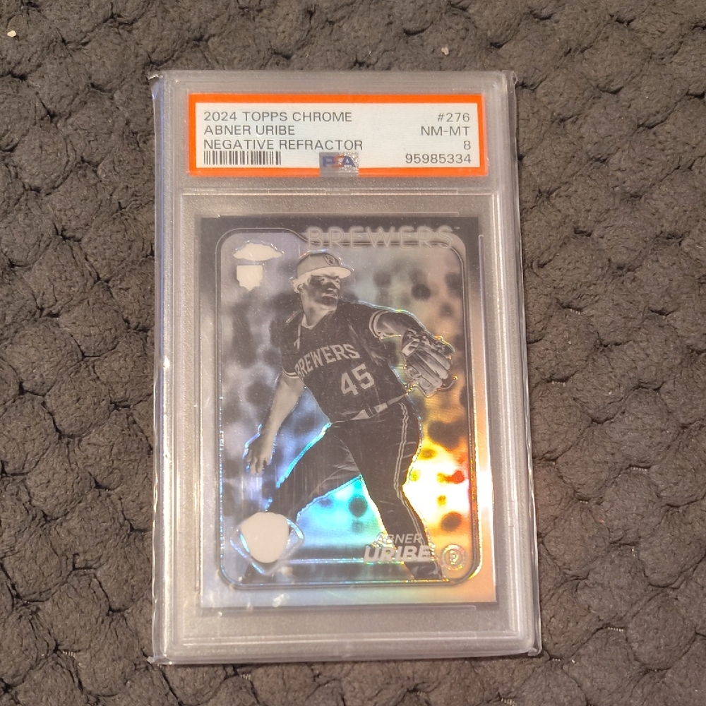 SOLD.....PSA 8 GRADED Abner Uribe
